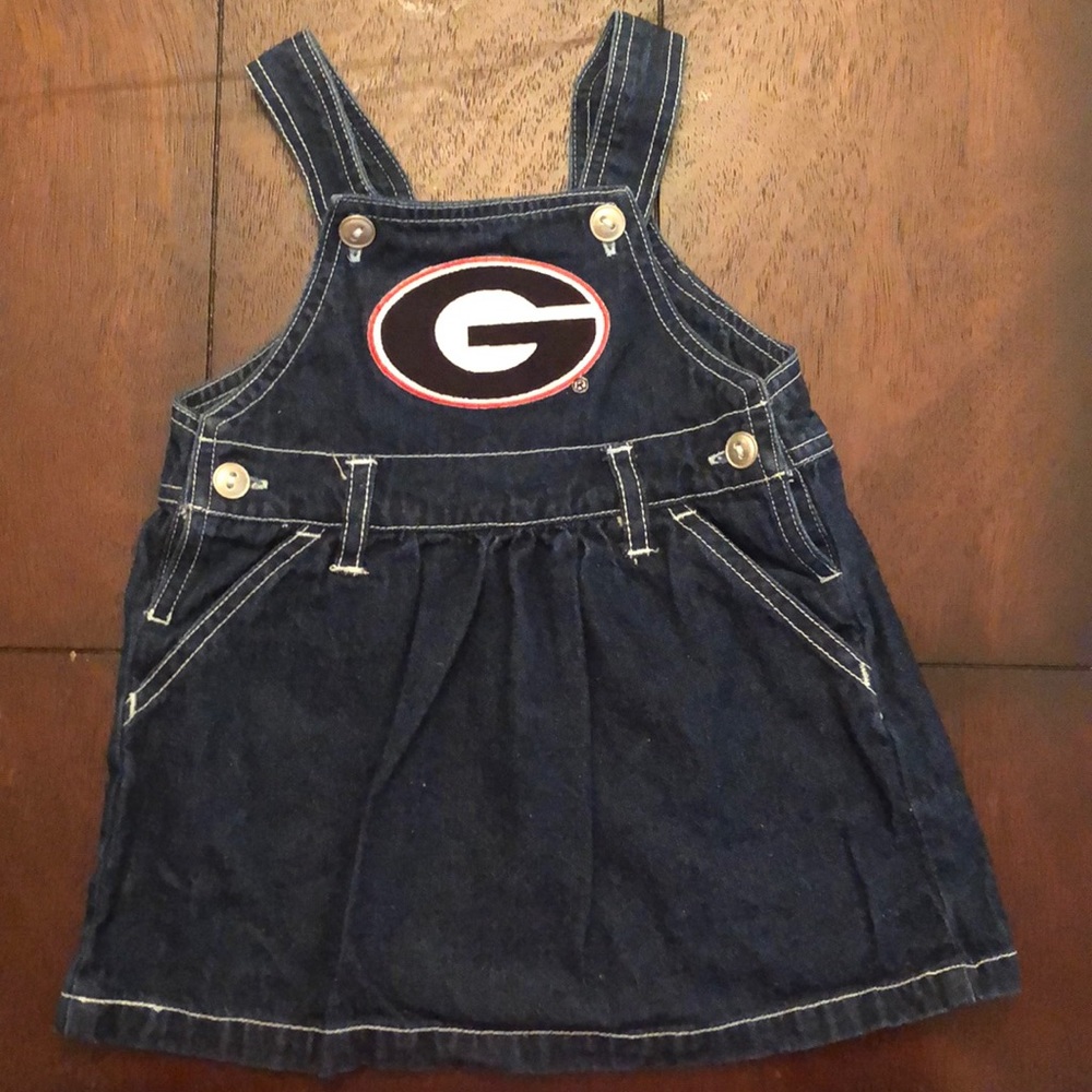 Baby Girl UGA Overall Dress